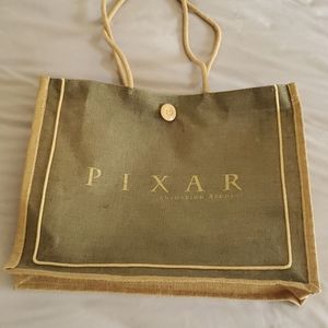 Disney/Pixar burlap shopping bag
